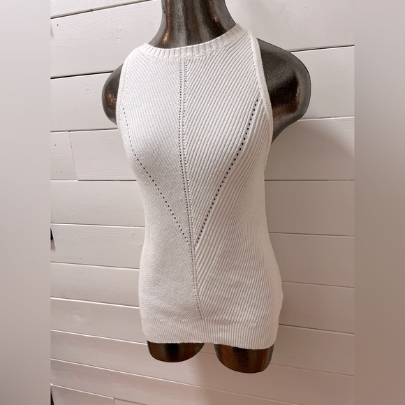 GAP - Off White Knit Sleeveless Top (S) - Picture 6 of 9